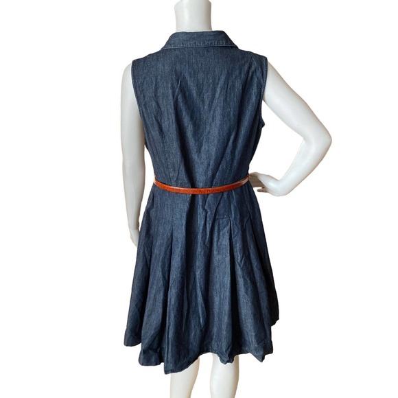 Boden Blue Denim Mini Dress - Picture 8 of 10